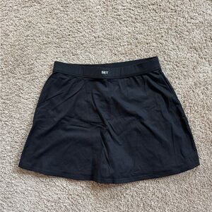 SET Black Athletic Skort